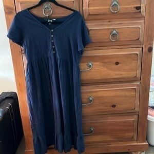 Long Tall Sally Women’s Navy Blue Dress Size 10 preloved!